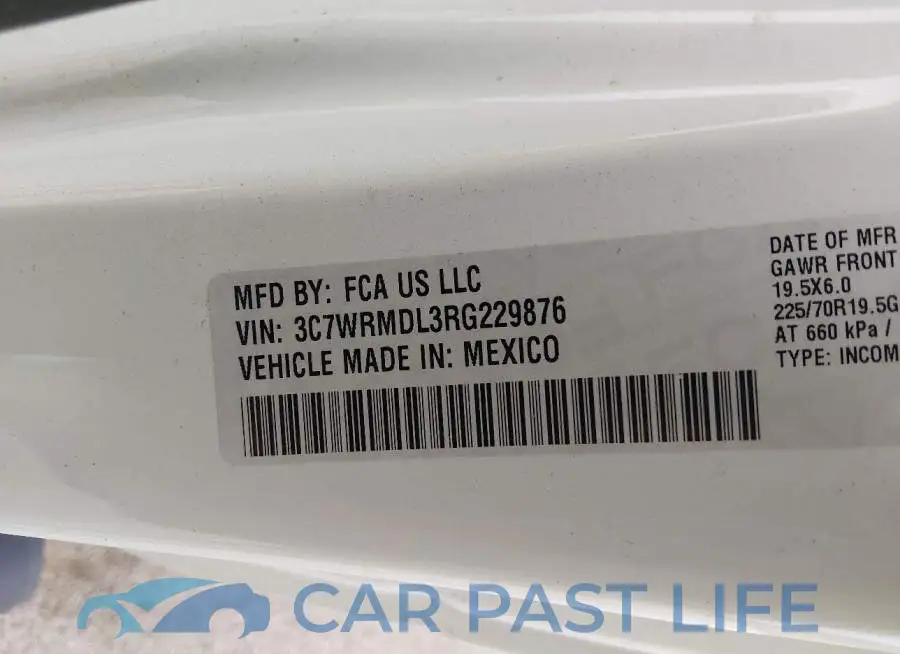 3C7WRMDL3RG229876# 8