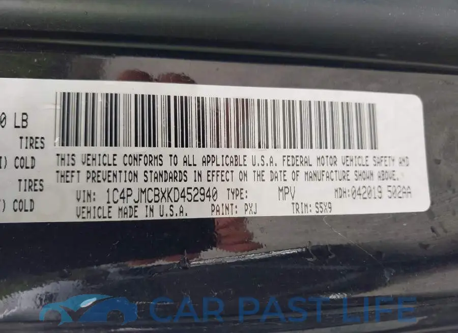 1C4PJMCBXKD452940# 9