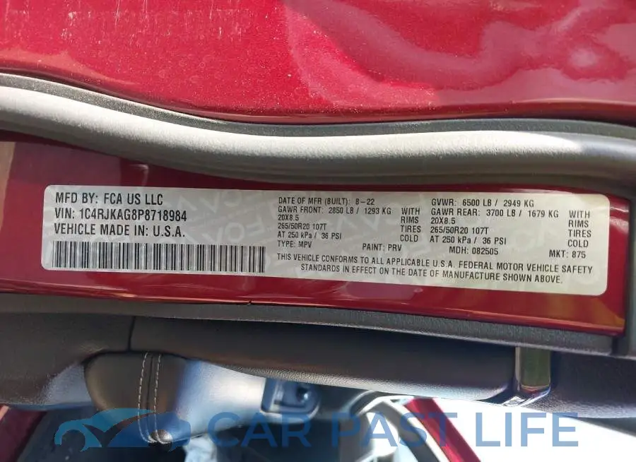 1C4RJKAG8P8718984# 9