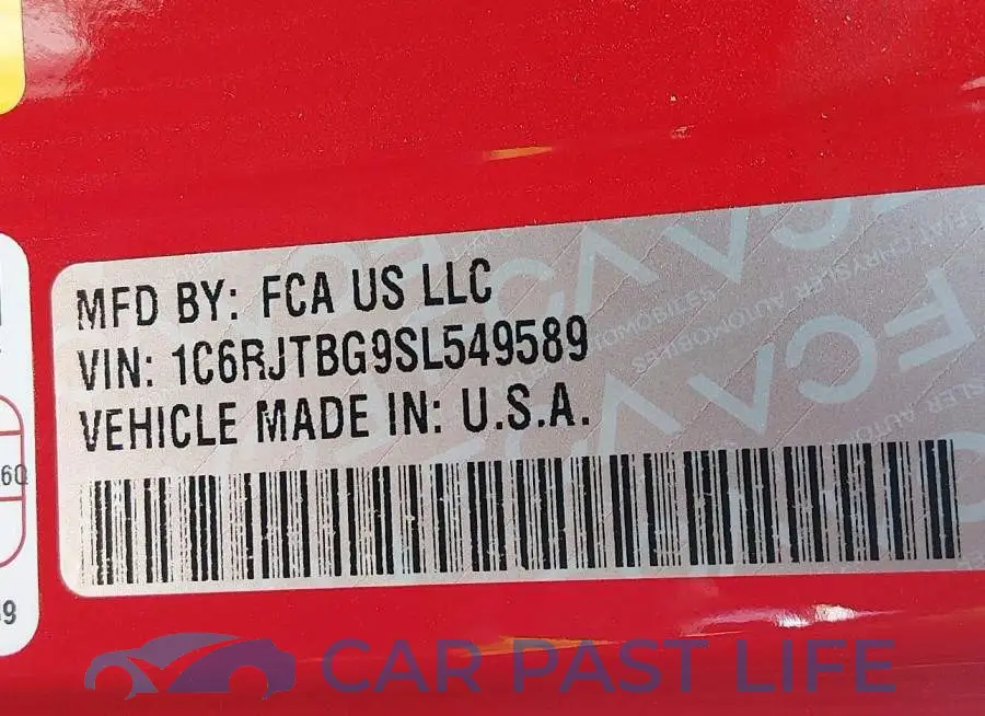 1C6RJTBG9SL549589# 9