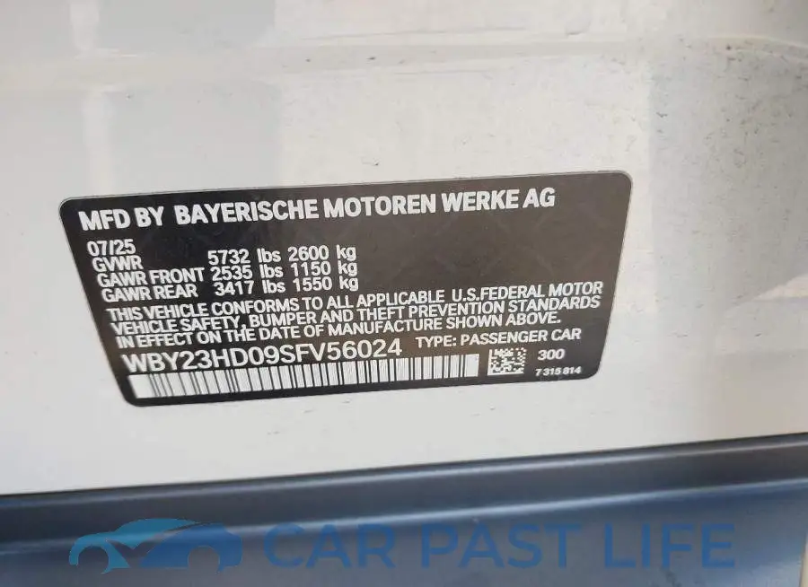 WBY23HD09SFV56024# 9