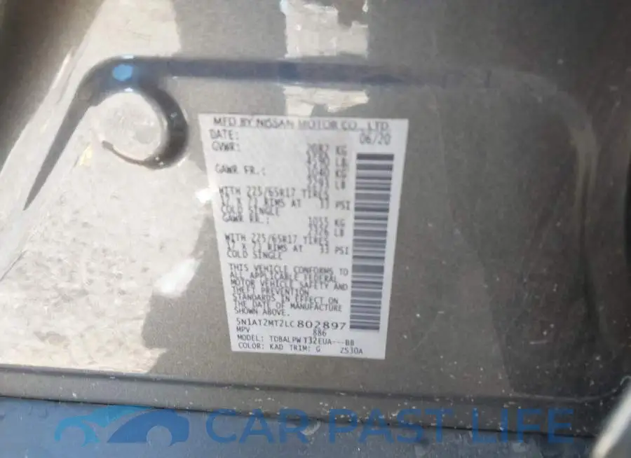 5N1AT2MT2LC802897# 9