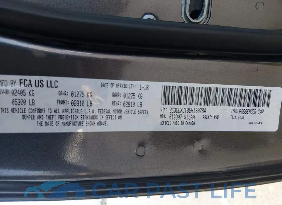 2C3CDXCT0GH180784# 9
