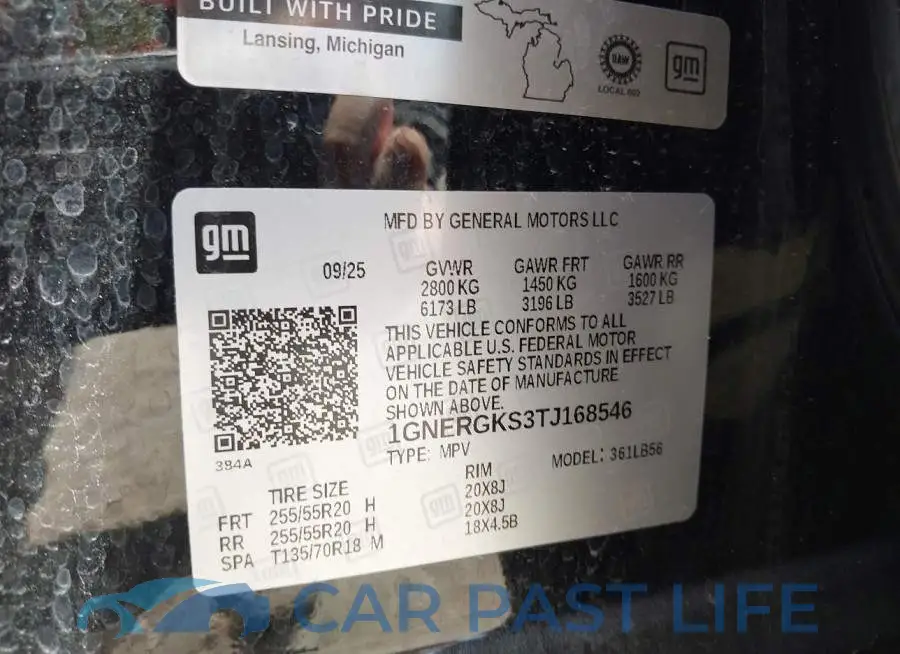 1GNERGKS3TJ168546# 9