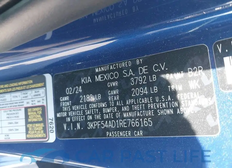 3KPF54AD1RE766165# 9