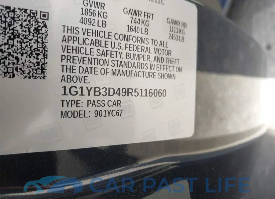 1G1YB3D49R5116060# 9