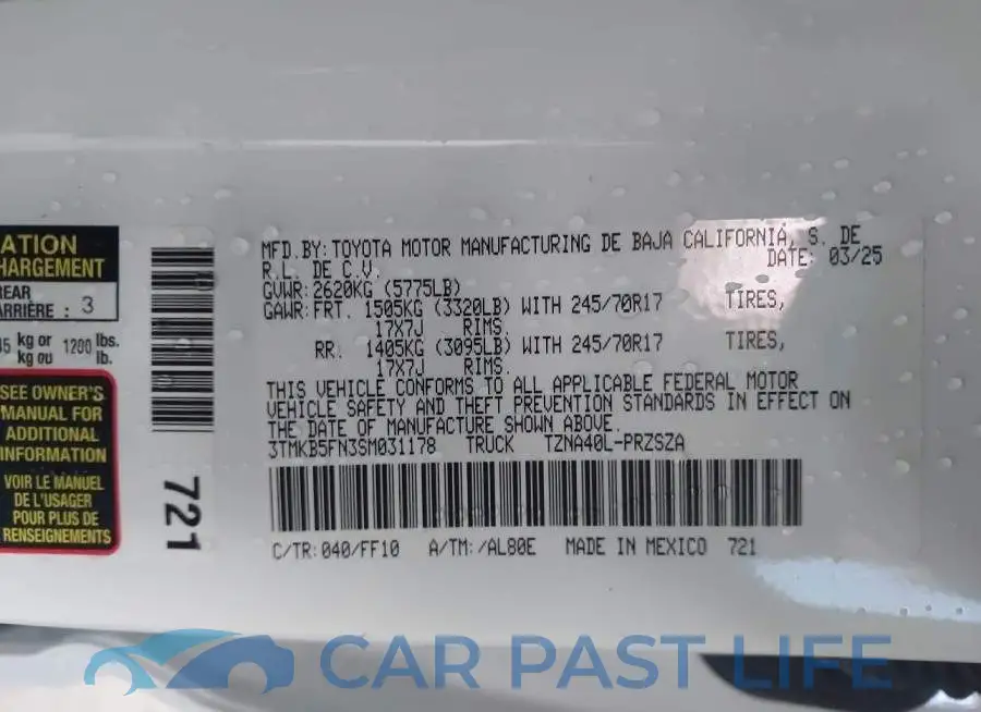 3TMKB5FN3SM031178# 9