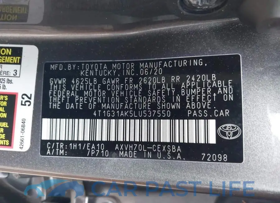 4T1G31AK5LU537550# 9