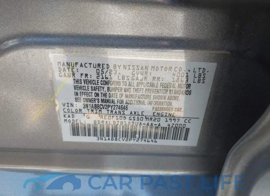 3N1AB8CV2PY274646# 9