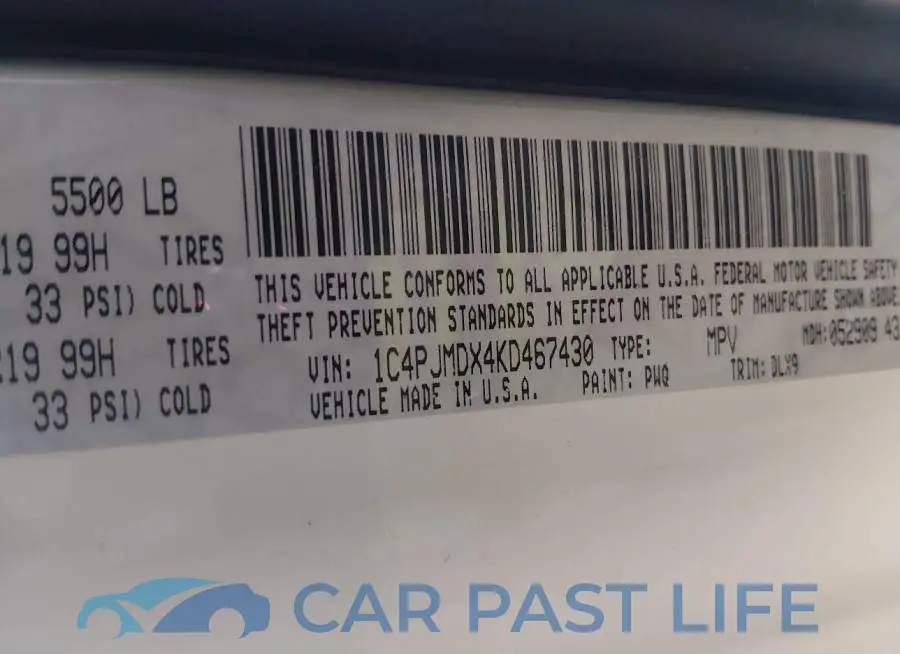 1C4PJMDX4KD467430# 9