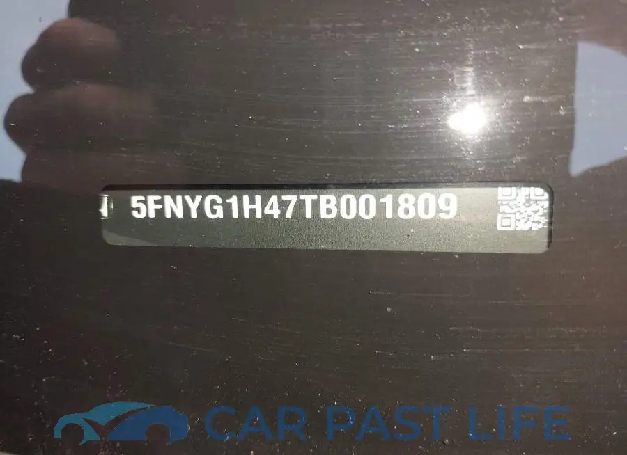 5FNYG1H47TB001809# 9