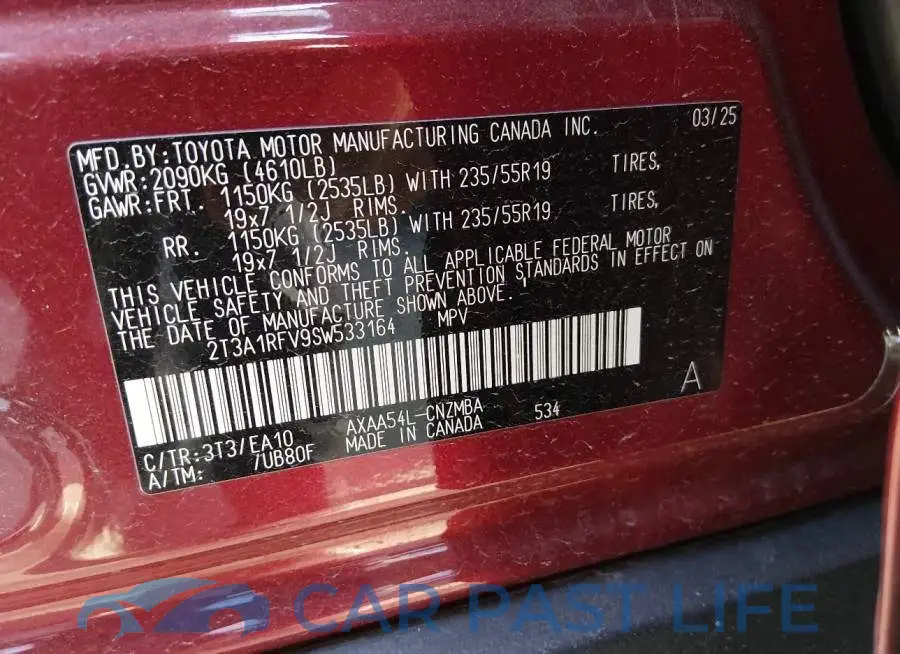 2T3A1RFV9SW533164# 9