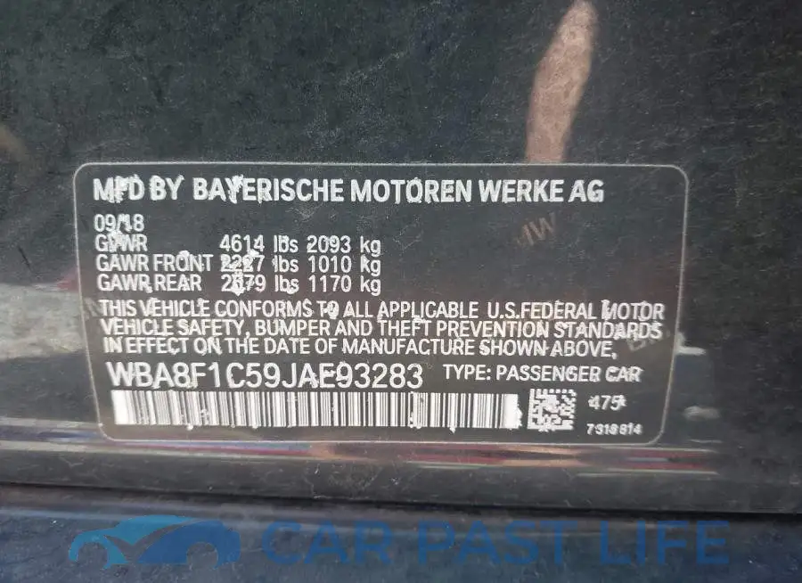 WBA8F1C59JAE93283# 9