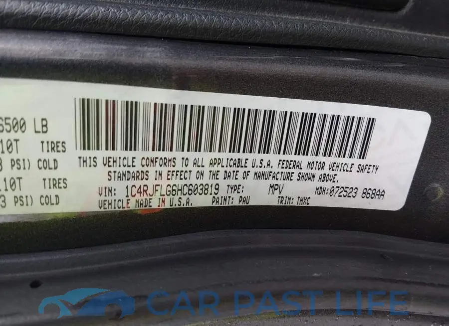 1C4RJFLG6HC603819# 9