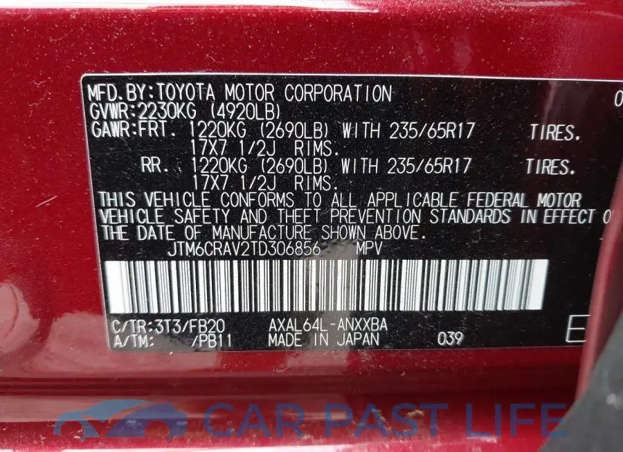 JTM6CRAV2TD306856# 9
