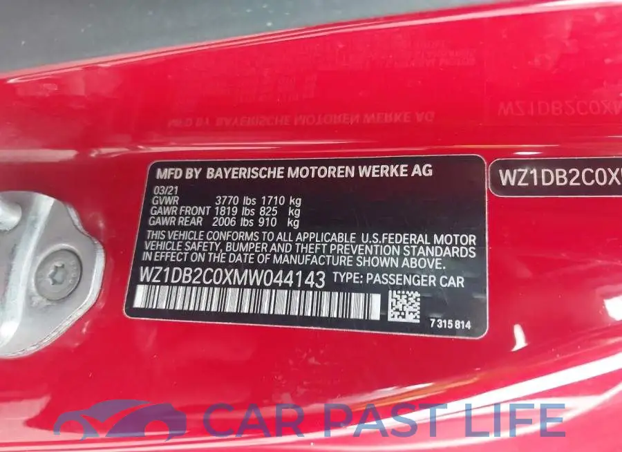 WZ1DB2C0XMW044143# 9