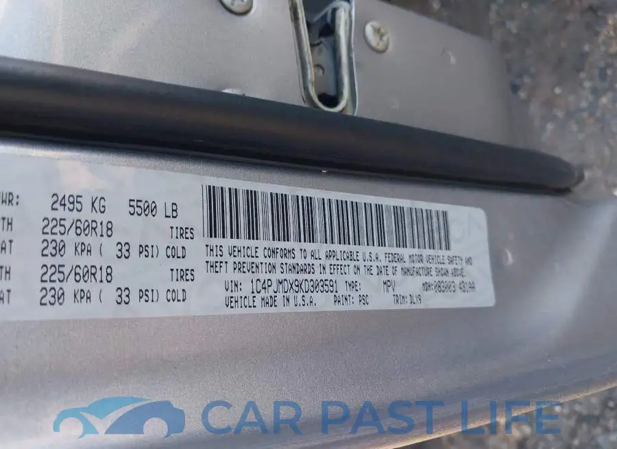1C4PJMDX9KD303591# 9