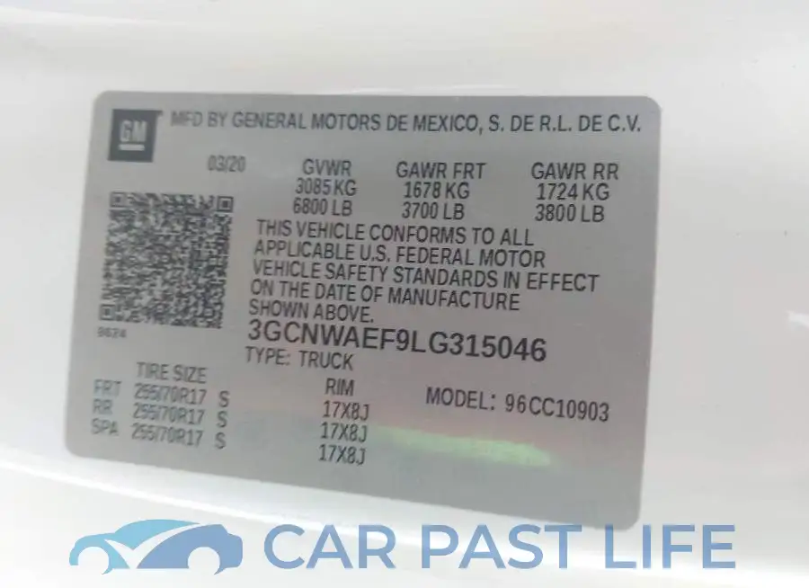 3GCNWAEF9LG315046# 9