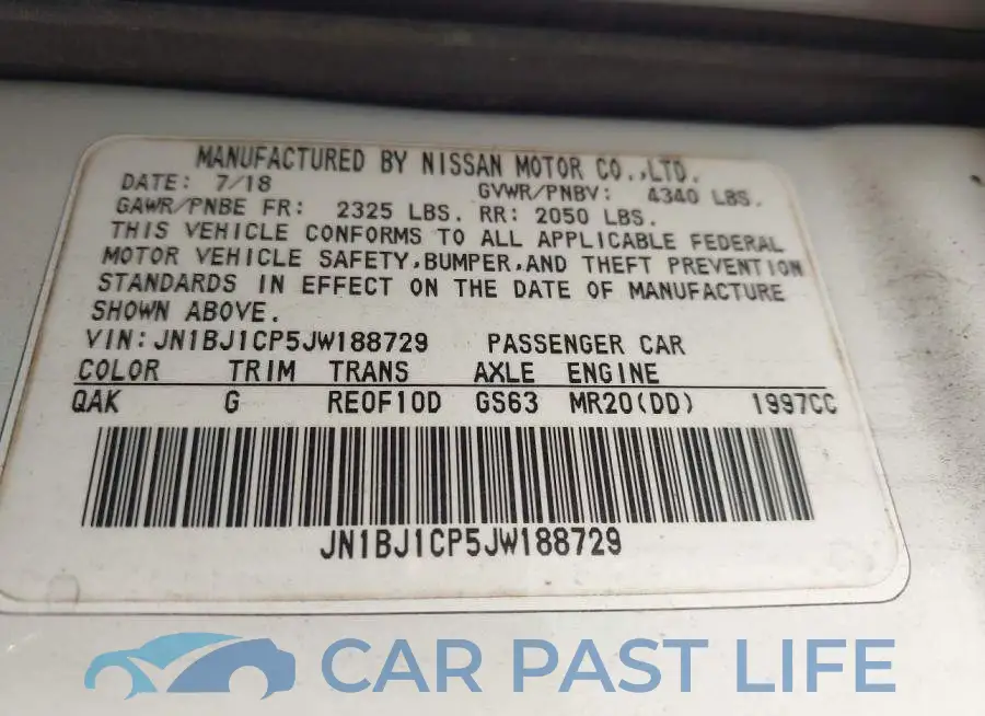 JN1BJ1CP5JW188729# 9