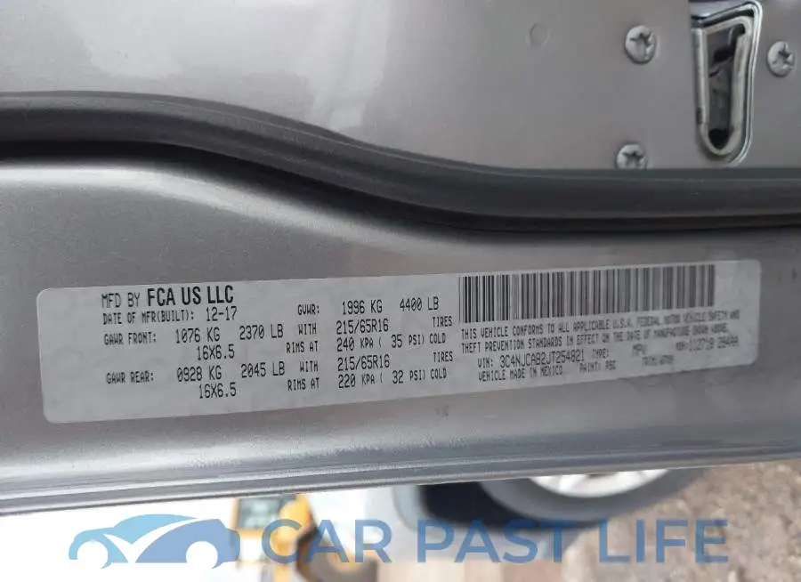 3C4NJCAB2JT254821# 9