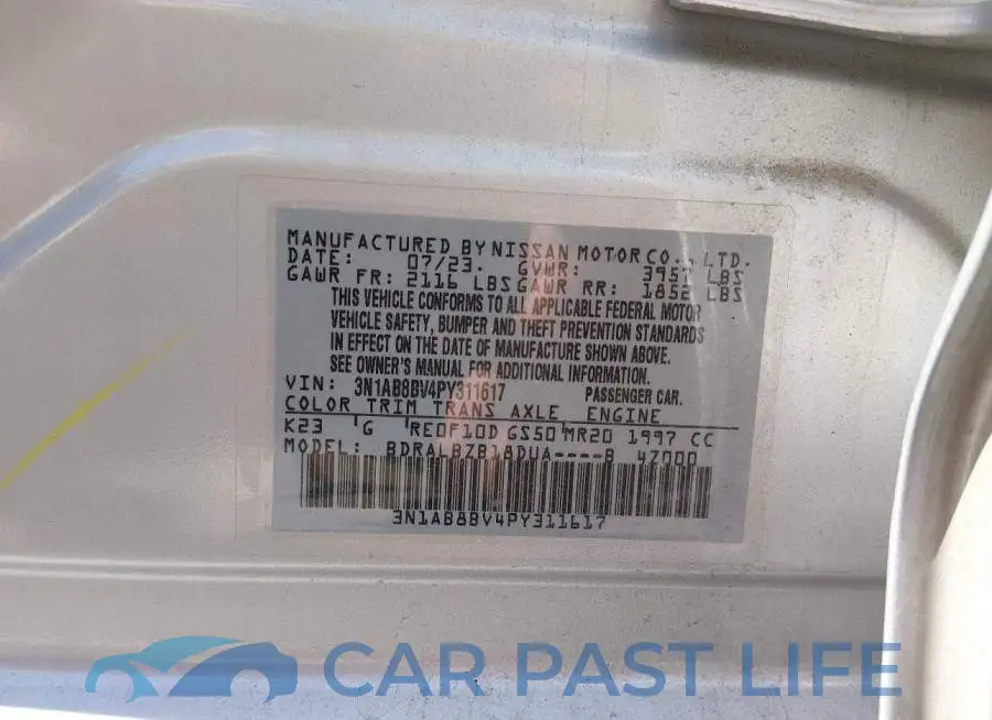 3N1AB8BV4PY311617# 9