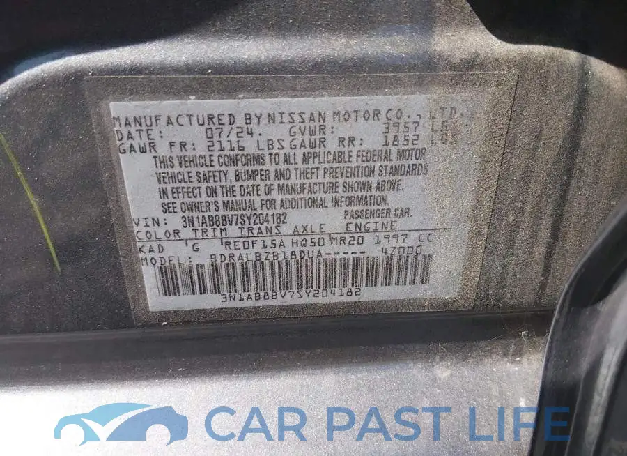 3N1AB8BV7SY204182# 9