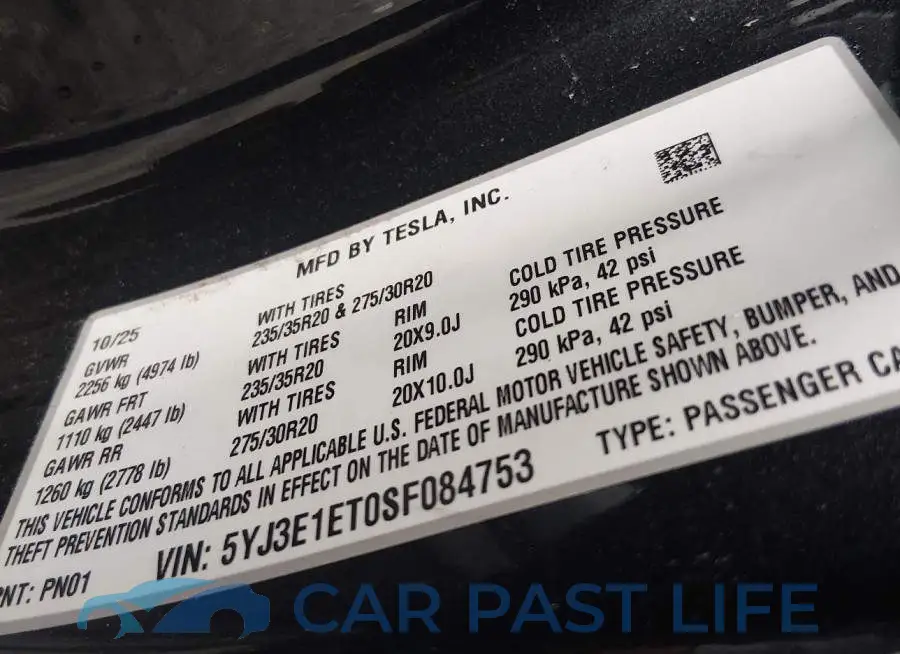 5YJ3E1ET0SF084753# 9