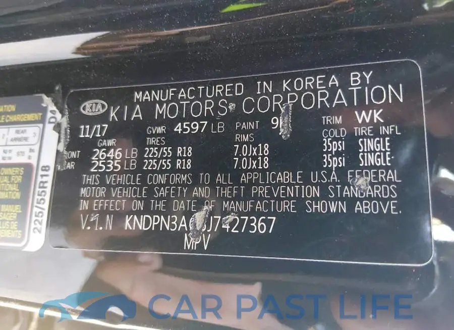 KNDPN3AC3J7427367# 9