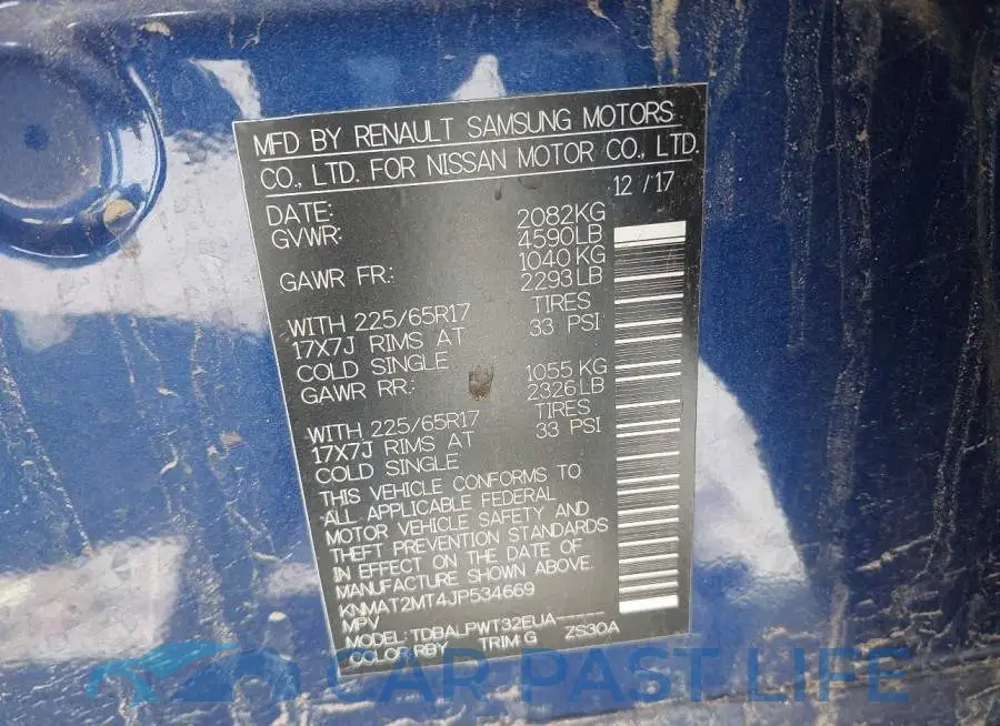 KNMAT2MT4JP534669# 9