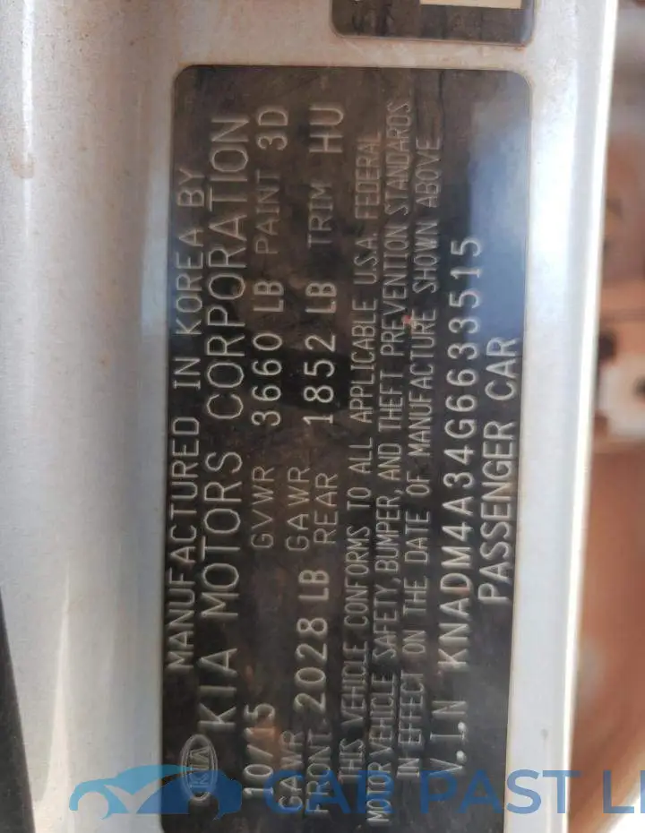 KNADM4A34G6633515# 12