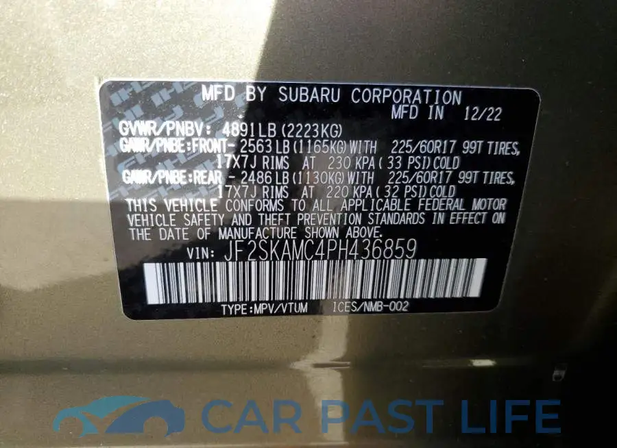 JF2SKAMC4PH436859# 13