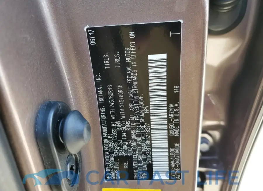 5TDKZRFH8HS218227# 13