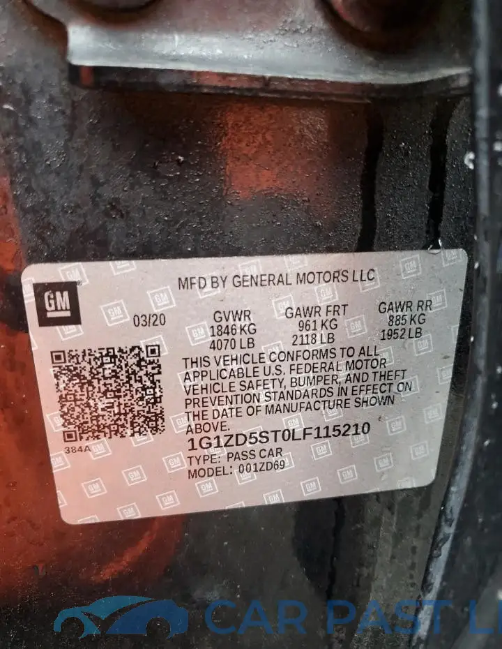 1G1ZD5ST0LF115210# 12