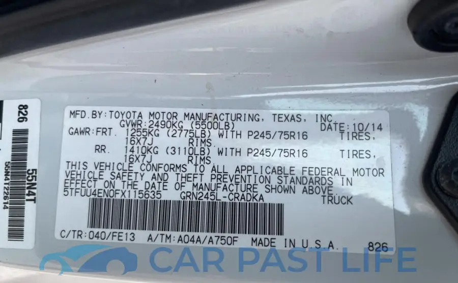 5TFUU4EN0FX115635# 10