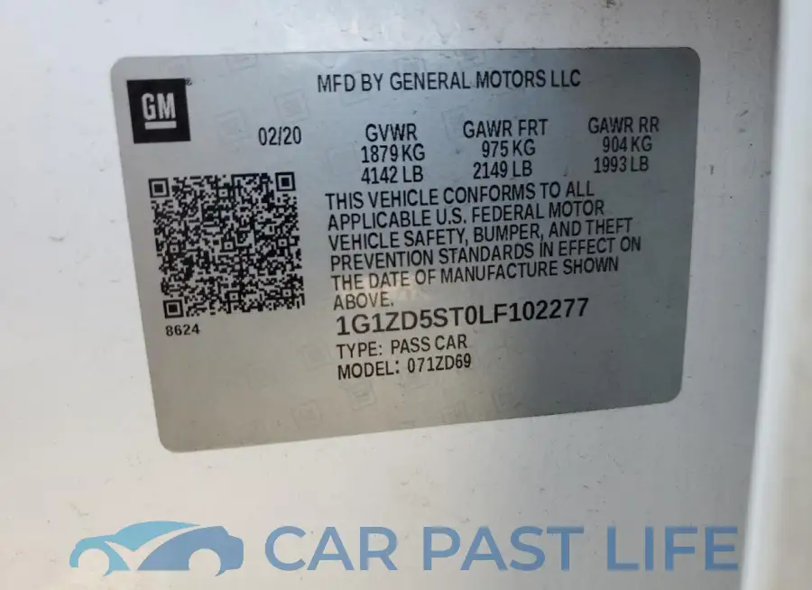 1G1ZD5ST0LF102277# 13