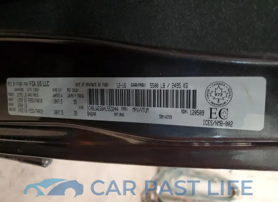 1C4BJWEG6HL553244# 12