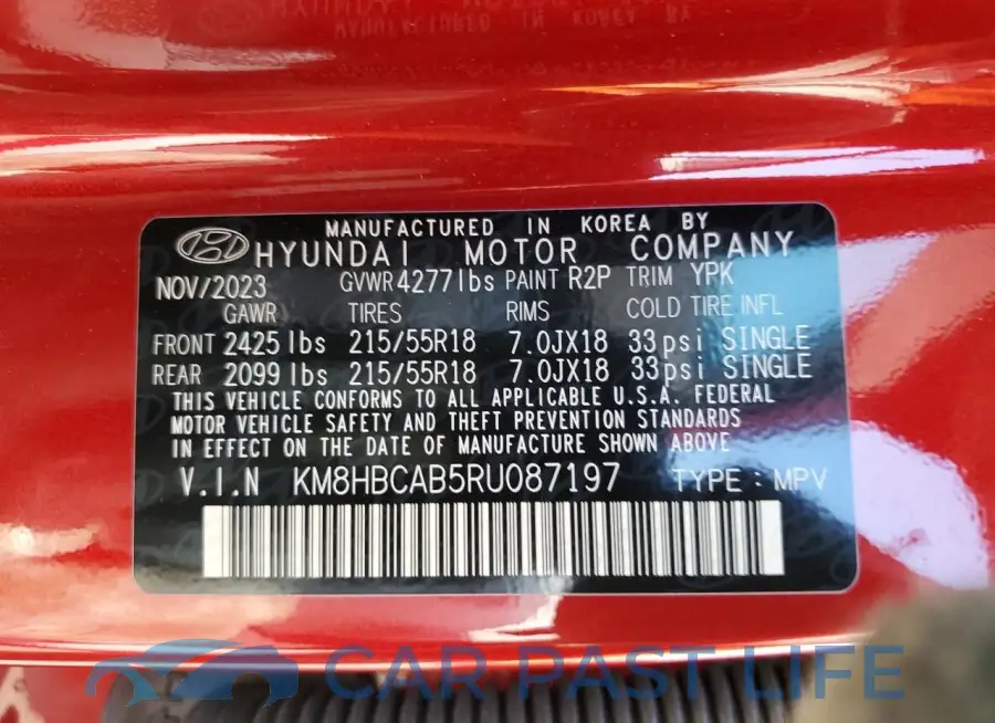KM8HBCAB5RU087197# 13