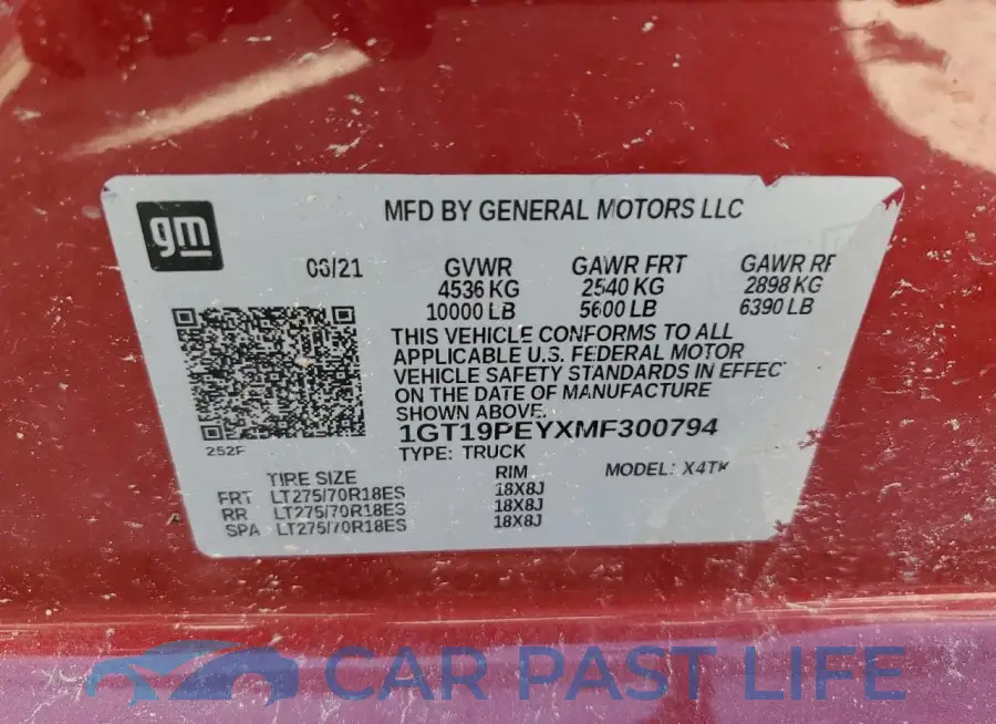 1GT19PEYXMF300794# 12