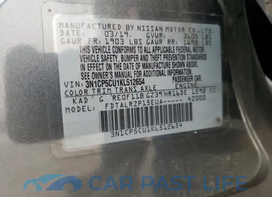 3N1CP5CU1KL512654# 13