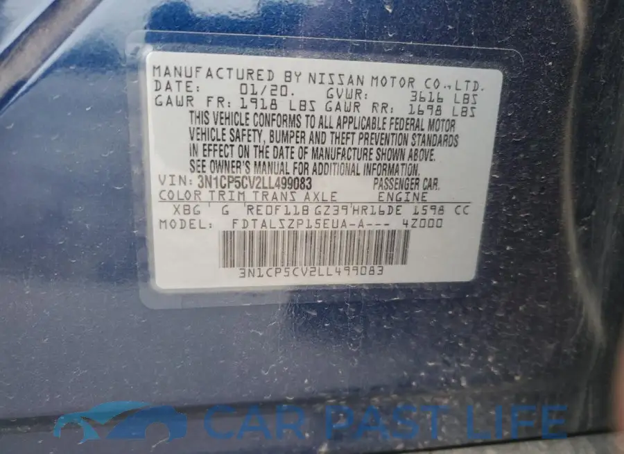 3N1CP5CV2LL499083# 13