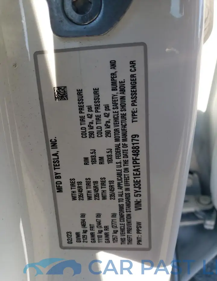 5YJ3E1EA1PF488179# 12