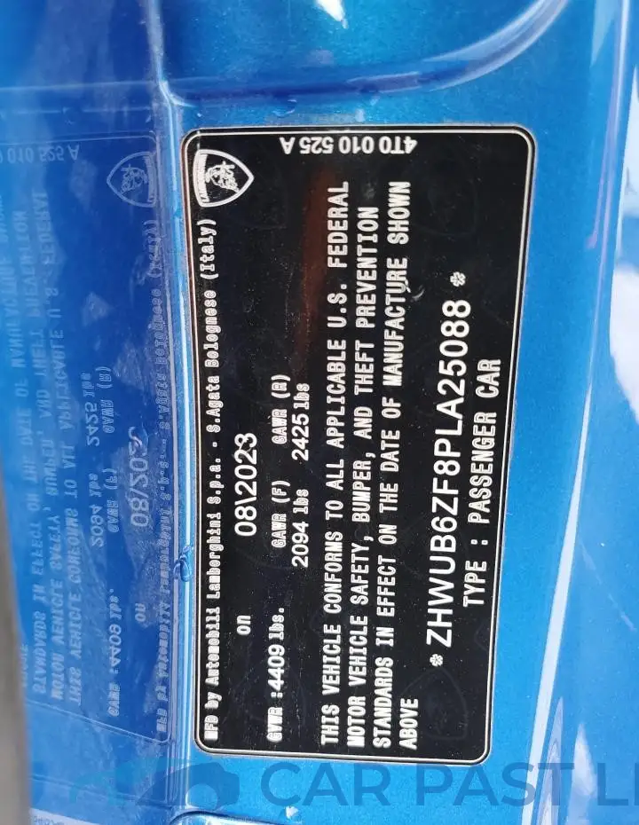 ZHWUB6ZF8PLA25088# 12