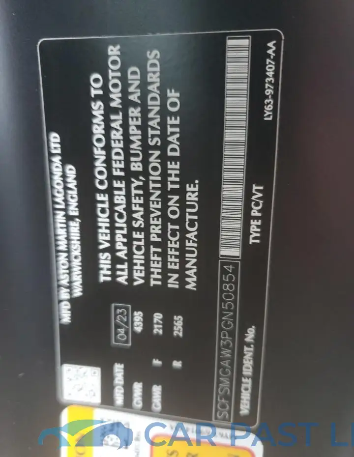 SCFSMGAW3PGN50854# 13