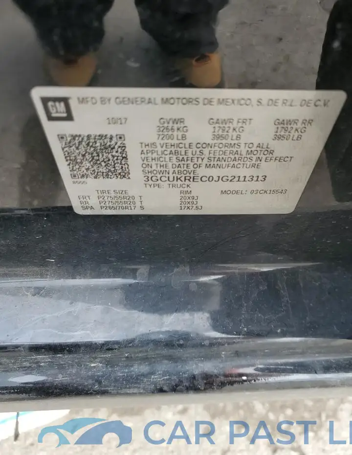 3GCUKREC0JG211313# 12