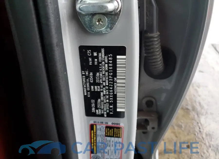 5XXG64J23PG168485# 12