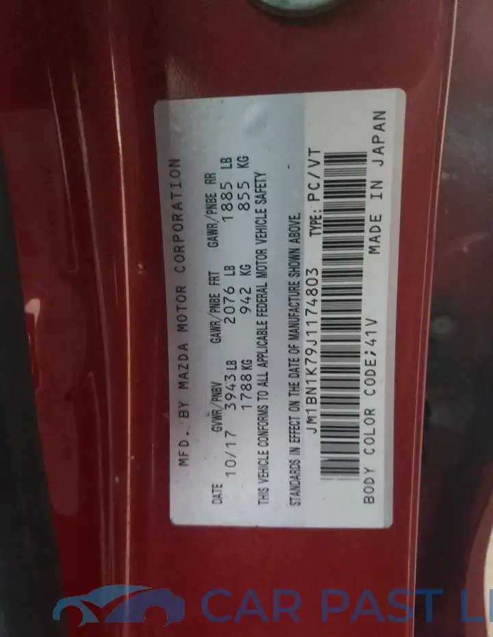 JM1BN1K79J1174803# 13