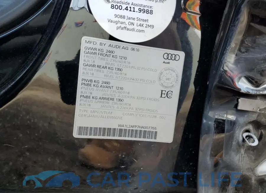 WA1L2AFP7HA007755# 13