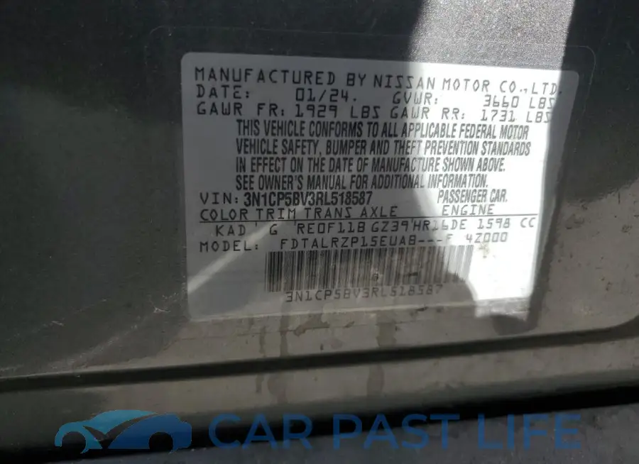 3N1CP5BV3RL518587# 13