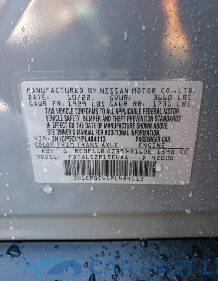 3N1CP5CV1PL484113# 13
