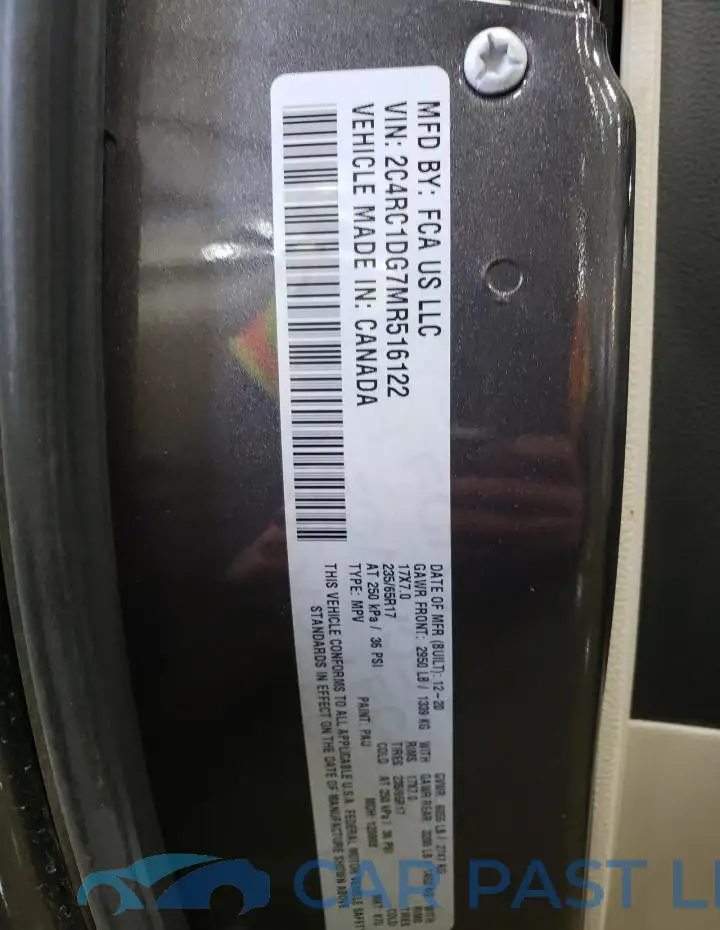 2C4RC1DG7MR516122# 13